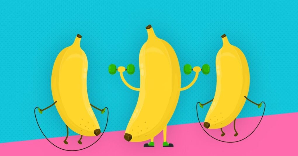 Mimics to increase penis width with banana exercise